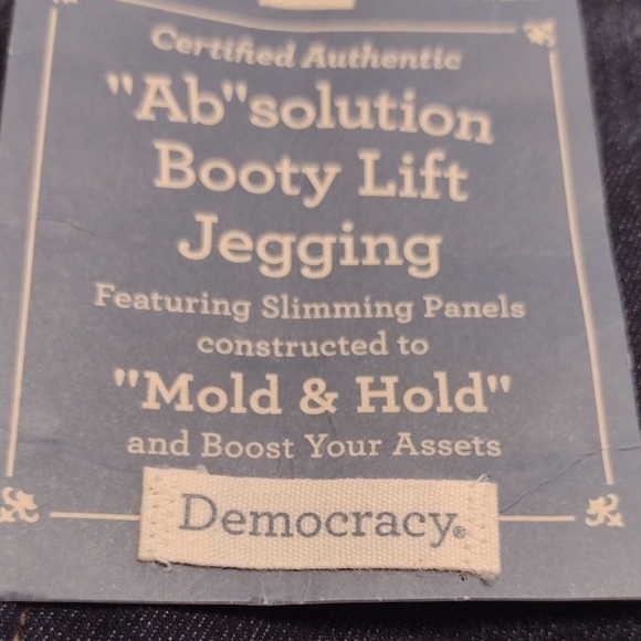 Democracy Dark Blue Jeans "Ab" Solution Booty Lift Jogging. - Picture 11 of 14